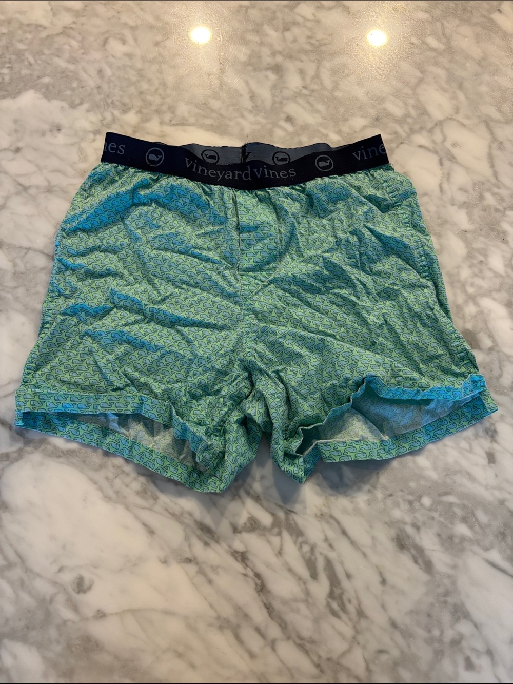 Vineyard Vines Green Patterned Boxer Shorts